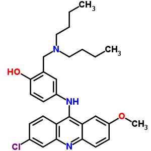 4-[(6-chloro-2-methoxy-acridin-9-yl)amino]-2-[(dibutylamino)methyl]phenol