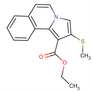 Pyrrolo[2,1-a]isoquinoline-1-carboxylic acid, 2-(methylthio)-, ethyl ester molecular structure