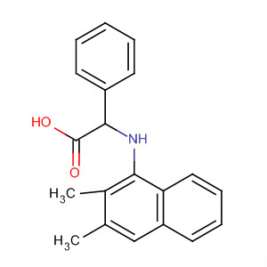Benzeneacetic acid, 2-[(2,3-dimethyl-1-naphthalenyl)amino]- molecular structure