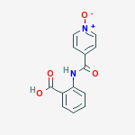 2-{[(1-oxidopyridin-4-yl)carbonyl]amino}benzoic acid molecular structure