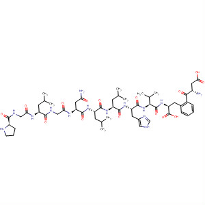 L-Phenylalanine,L-prolylglycyl-L-leucylglycyl-L-asparaginyl-L-leucyl-L-leucyl-L-histidyl-L-valyl-L-a-aspartyl- molecular structure