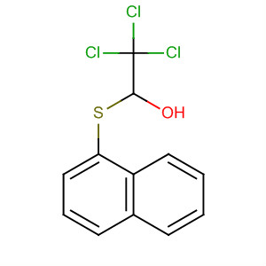 Ethanol, 2,2,2-trichloro-1-(1-naphthalenylthio)- molecular structure
