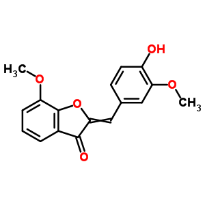 2-(4-hydroxy-3-methoxybenzylidene)-7-methoxy-1-benzofuran-3(2H)-one