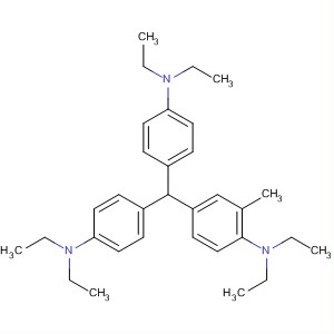 Benzenamine,4-[bis[4-(diethylamino)phenyl]methyl]-N,N-diethyl-2-methyl- molecular structure