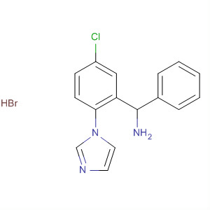 Benzenemethanamine, 5-chloro-2-(1H-imidazol-1-yl)-a-phenyl-,monohydrobromide molecular structure