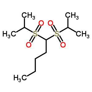1,1-bis(propan-2-ylsulfonyl)pentane molecular structure