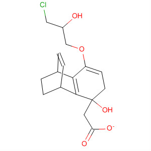 1,4-Ethanonaphthalen-5-ol, 8-(3-chloro-2-hydroxypropoxy)-1,4-dihydro-,5-acetate molecular structure