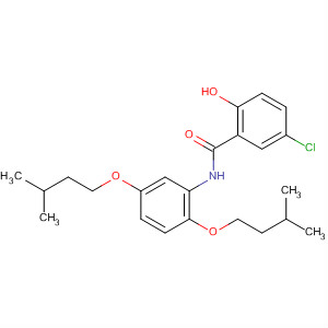 Benzamide, N-[2,5-bis(3-methylbutoxy)phenyl]-5-chloro-2-hydroxy- molecular structure