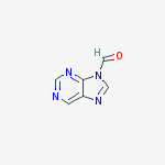 9H-PURINE-9-CARBOXALDEHYDE molecular structure