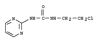 1-(2-chloroethyl)-3-pyrimidin-2-ylurea molecular structure