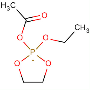 1,3,2-Dioxaphospholan-2-yl, 2-(acetyloxy)-2-ethoxy-2,2-dihydro- molecular structure