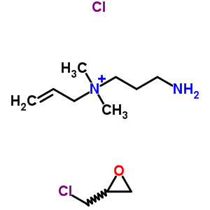 N-(3-aminopropyl)-N,N-dimethylprop-2-en-1-aminium chloride - 2-(chloromethyl)oxirane (1:1) molecular structure