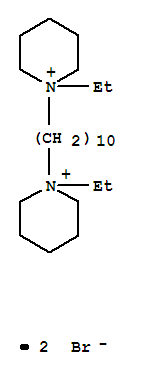 1,1'-decane-1,10-diylbis(1-ethylpiperidinium) dibromide molecular structure