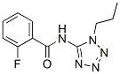 BENZAMIDE, 2-FLUORO-N-(1-PROPYL-1H-TETRAZOL-5-YL)- molecular structure