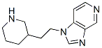 1-[2-(3-Piperidyl)ethyl]-1H-imidazo[4,5-c]pyridine molecular structure