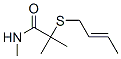 2-[(2-Butenyl)thio]-N,2-dimethylpropionamide molecular structure