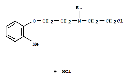 2-chloro-N-ethyl-N-[2-(2-methylphenoxy)ethyl]ethanamine hydrochloride molecular structure