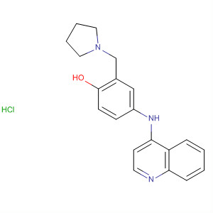 Phenol, 2-(1-pyrrolidinylmethyl)-4-(4-quinolinylamino)-, hydrochloride