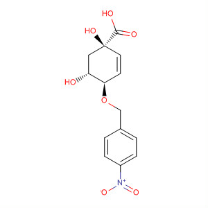 2-Cyclohexene-1-carboxylic acid,1,5-dihydroxy-4-[(4-nitrophenyl)methoxy]-, (1R,4R,5R)-