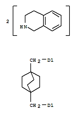 1,1'-(bicyclo[2.2.2]octane-1,4-diyldimethanediyl)di-1,2,3,4-tetrahydroisoquinoline molecular structure