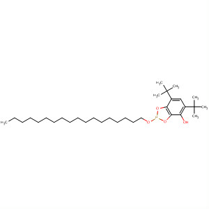 1,3,2-Benzodioxaphosphol-4-ol,5,7-bis(1,1-dimethylethyl)-2-(octadecyloxy)- molecular structure