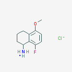 (8-fluoro-5-methoxy-1,2,3,4-tetrahydronaphthalen-1-yl)azanium chloride molecular structure