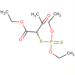 Butanoic acid, 2-[(diethoxyphosphinothioyl)thio]-3-oxo-, ethyl ester molecular structure