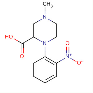 2-Piperazinecarboxylic acid, 4-methyl-1-(2-nitrophenyl)- molecular structure