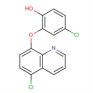 Phenol, 4-chloro-2-[(5-chloro-8-quinolinyl)oxy]- molecular structure