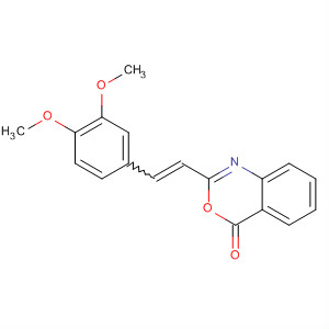 4H-3,1-Benzoxazin-4-one, 2-[2-(3,4-dimethoxyphenyl)ethenyl]- molecular structure