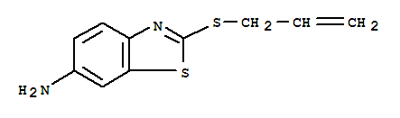 6-Benzothiazolamine,2-(2-propen-1-ylthio)- molecular structure