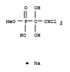 sodium methyl (2,2-dichloro-1,1-dihydroxyethyl)phosphonate