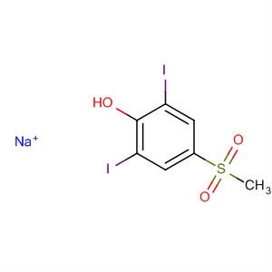 Phenol, 2,6-diiodo-4-(methylsulfonyl)-, sodium salt molecular structure
