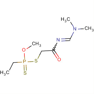 Phosphonodithioic acid, ethyl-,S-[2-[[(dimethylamino)methylene]amino]-2-oxoethyl] O-methyl ester molecular structure
