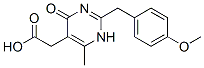 2-[2-[(4-methoxyphenyl)methyl]-4-methyl-6-oxo-3H-pyrimidin-5-yl]acetic acid molecular structure