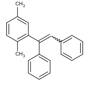Benzene, 2-(1,2-diphenylethenyl)-1,4-dimethyl- molecular structure