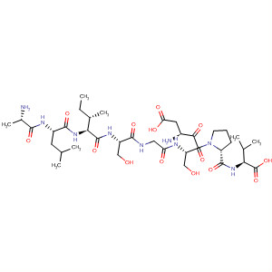 L-Valine,L-alanyl-L-leucyl-L-isoleucyl-L-serylglycyl-L-a-aspartyl-L-seryl-L-prolyl- molecular structure