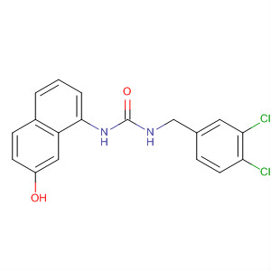 Urea, N-[(3,4-dichlorophenyl)methyl]-N'-(7-hydroxy-1-naphthalenyl)- molecular structure