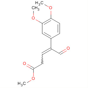 3-Pentenoic acid, 4-(3,4-dimethoxyphenyl)-5-oxo-, methyl ester molecular structure