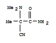 2-cyano-2-(dimethylamino)propanamide molecular structure