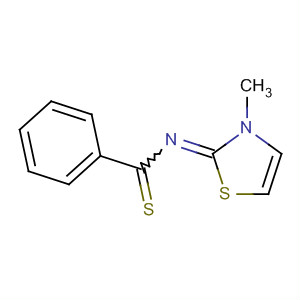 Benzenecarbothioamide, N-(3-methyl-2(3H)-thiazolylidene)- molecular structure