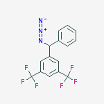 Benzene, 1-(azidophenylmethyl)-3,5-bis(trifluoromethyl)- molecular structure