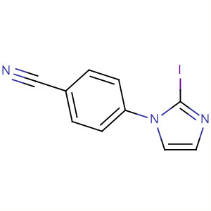 Benzonitrile, 4-(2-iodo-1H-imidazol-1-yl)- molecular structure
