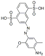 3-[(4-amino-2-methoxy-5-methylphenyl)azo]naphthalene-1,5-disulphonic acid molecular structure