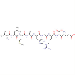 Glycine,L-valyl-L-leucyl-L-methionyl-L-alanyl-L-histidylglycyl-L-arginyl-L-a-glutamyl- molecular structure