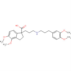 1H-Indene-1-carboxylic acid,1-[3-[[2-(3,4-dimethoxyphenyl)ethyl]methylamino]propyl]-2,3-dihydro-4,5-dimethoxy-
