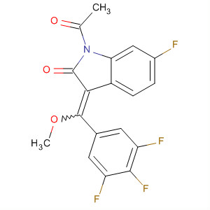 2H-Indol-2-one,1-acetyl-6-fluoro-1,3-dihydro-3-[methoxy(3,4,5-trifluorophenyl)methylene]-
