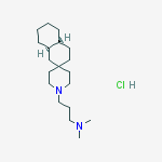 Spiro(naphthalene-2(1H),4-piperidine), 1-(3-(dimethylamino)propyl)-trans-octahydro-, dihydrochloride molecular structure