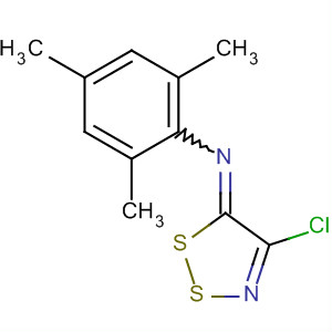 Benzenamine, N-(4-chloro-5H-1,2,3-dithiazol-5-ylidene)-2,4,6-trimethyl-
