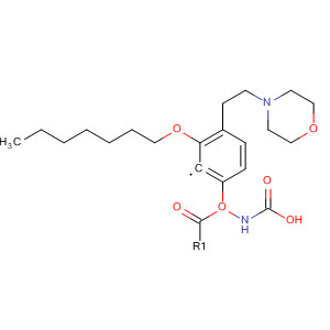 Carbamic acid, [3-(heptyloxy)phenyl]-, 2-(4-morpholinyl)ethyl ester molecular structure